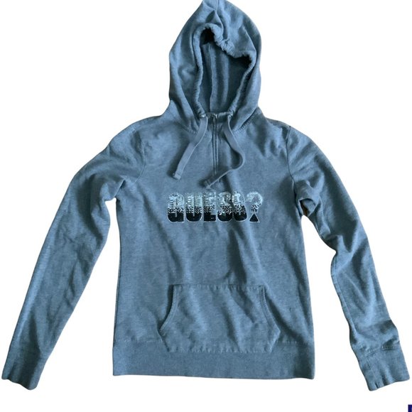 Women's Yara Half-Zip Hoodie in Dark Grey - Picture 1 of 2